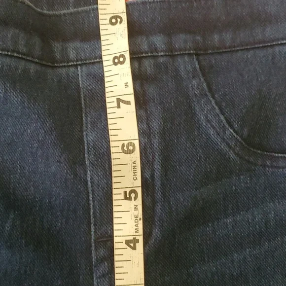 Spanx woman's blue pullup stretch jeans leggins size s/p - Picture 4 of 8